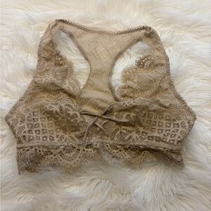 Victoria's Secret Lace Bralette in Beige
